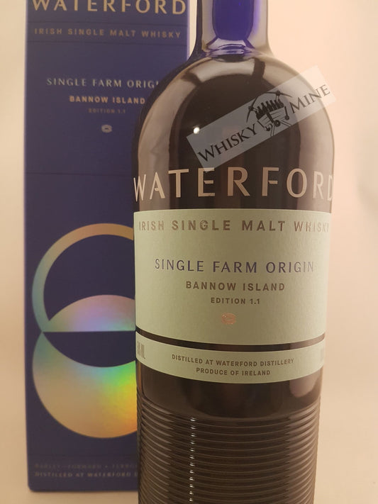 Fles Waterford Bannow Island 1.1 Single Farm Origin Irish Whisky – 50% vol, 70 cl.