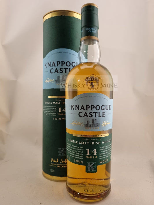 Fles Knappogue Castle 14 Year Old Irish Single Malt Whiskey – 46% vol, 70 cl.
