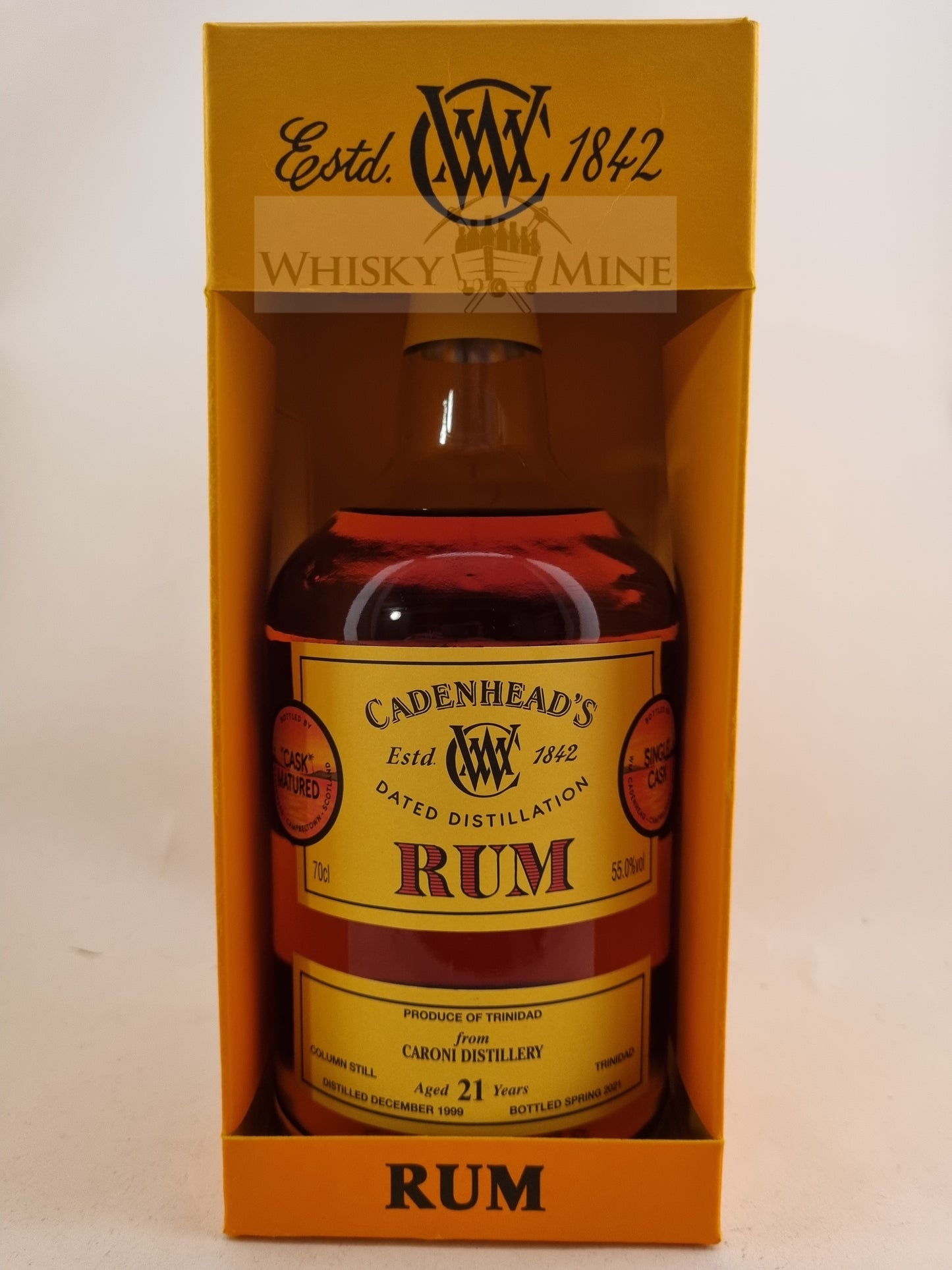 Caroni 1999 21yo Cadenhead 55% 70cl