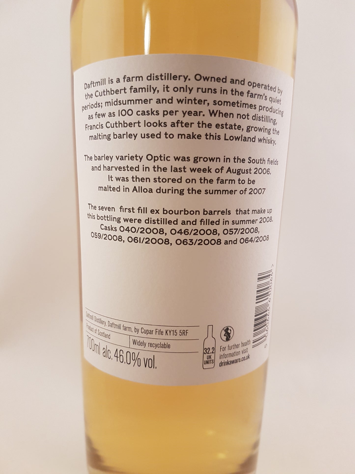 Daftmill 2008 Summer Batch 46% 70cl