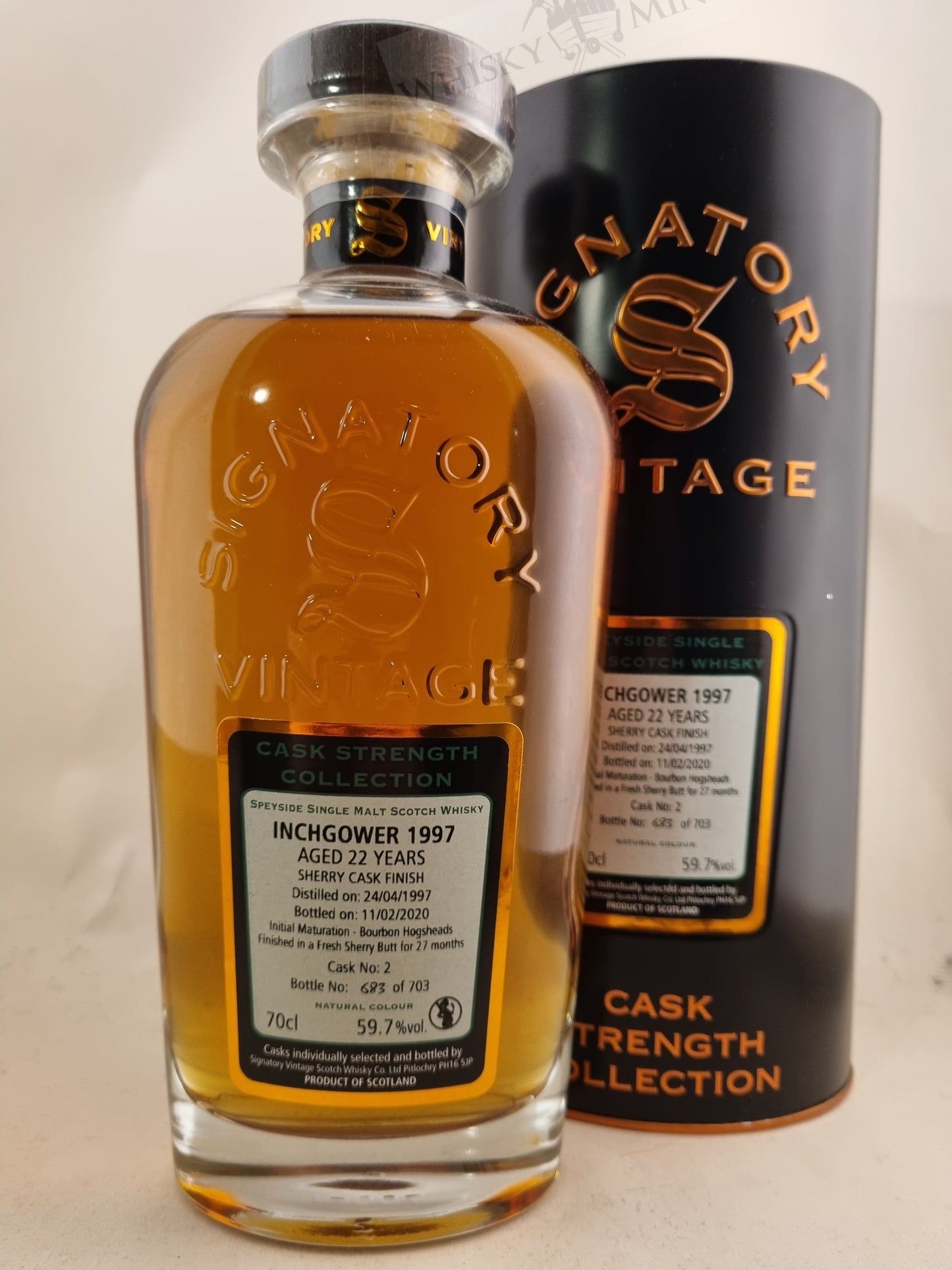 Inchgower 1997 Signatory 22yo 59.7% 70cl