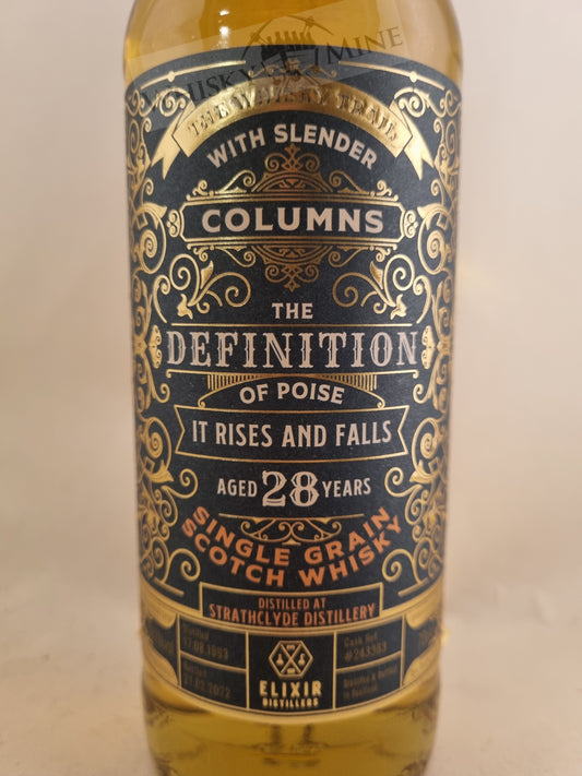 Strathclyde 1993 28 jaar single grain whisky 55,1 procent The Whisky Trail Elixir Distillers fles 70cl