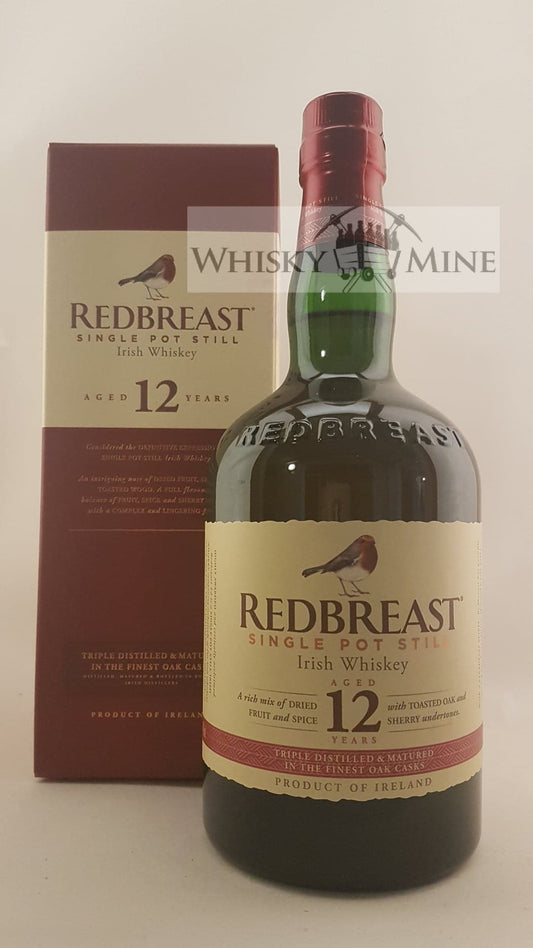 Fles Redbreast 12 Year Old Irish Single Pot Still Whiskey – 46% vol, 70 cl.
