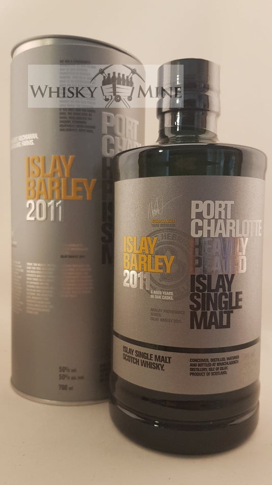 Fles Port Charlotte Islay Barley 2011 Islay Single Malt Whisky – 50% vol, 70 cl.