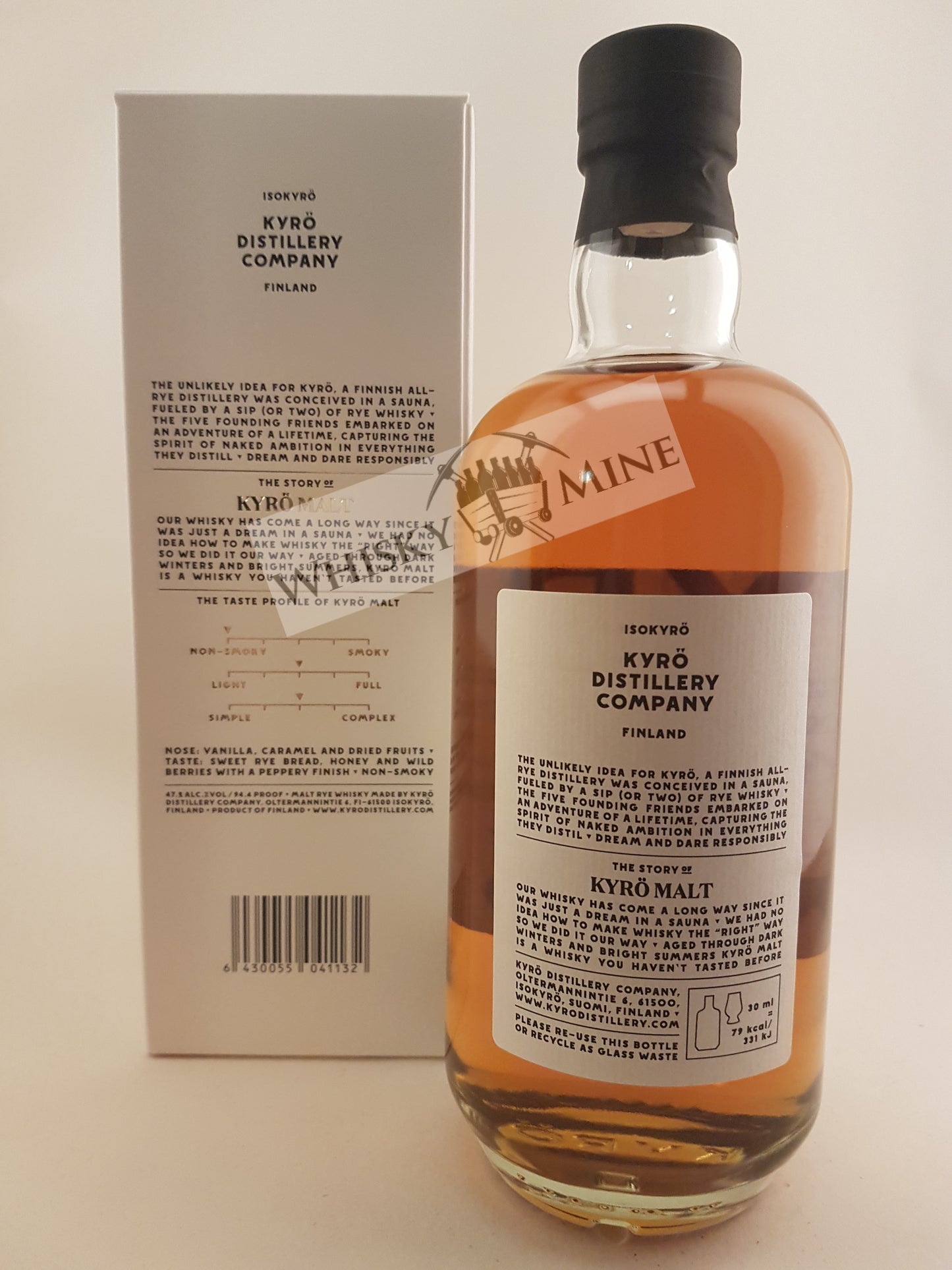Kyrö 100% rye 47.2% 50cl